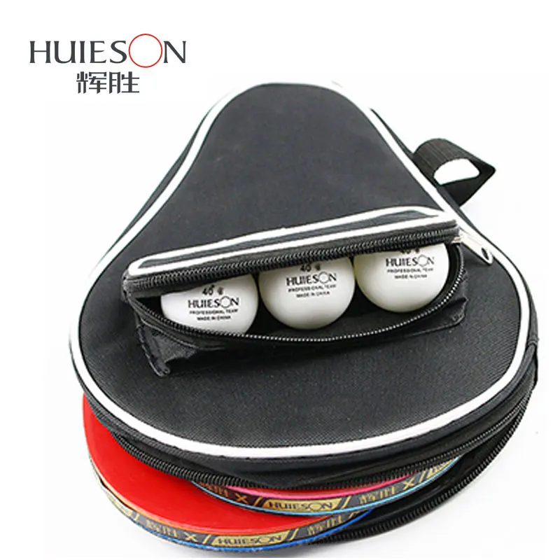 

Table Tennis Case Big For 2 Ping Pong Rackets 3 Balls Bat Bag Paddle Case