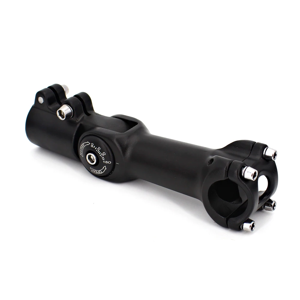 Alumínio ajustável Bike Stem, Riser para 25,4mm, 31.8mm guiador, 90mm, 110mm, MTB, estrada, cidade, bicicleta parte, aumento extensor