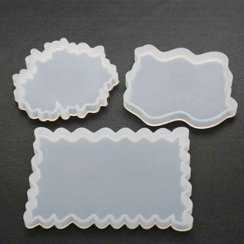 

2019 New DIY Irregular Coaster Mould UV Resin Crystal Epoxy Molds High Mirror Ornaments Decoration Moulds