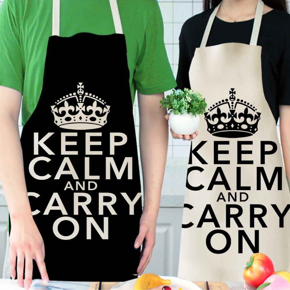 Silstar Tex Black Stripes Kitchen Apron For Woman Linen Home Personalized For Adults Garden BBQ Haircut Children