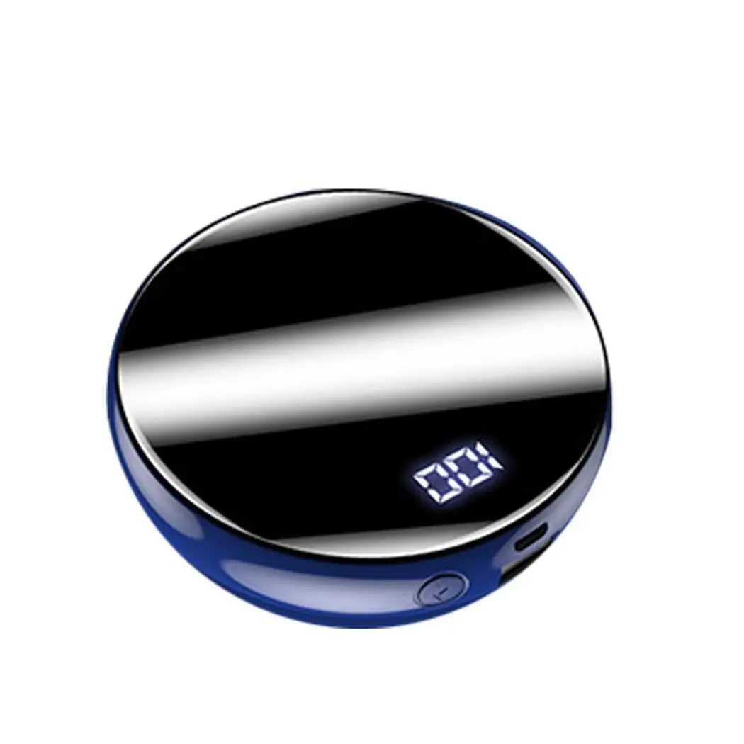 blue Mi ni power Bank mi rror экран 20000 мАч Быстрая зарядка внешний аккумулятор зарядное устройство для Xiaomi mi iPhone samsung - Цвет: blue
