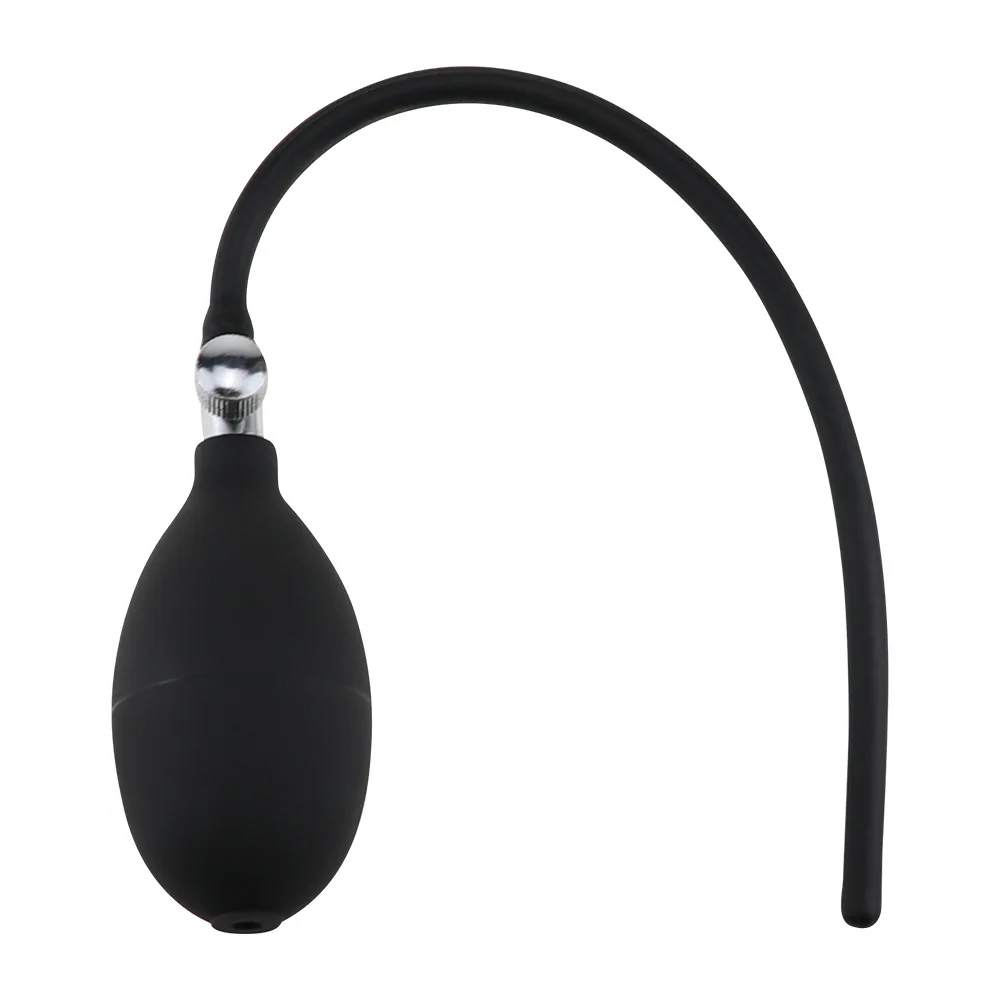 Male Inflatable Expansion Horse Eye Stick Silicone Urethra Stimulation Rod Inflatable Penis Plug Dilators Masturbation Sex Toys urethral dilator silicone urethral dilator