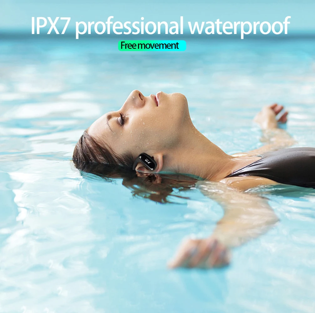 Apt-X Bluetooth наушники IPX7 водонепроницаемые беспроводные 16 Гб памяти MP3 плеер стерео музыкальные наушники спортивные aptx hd Bluetooth наушники