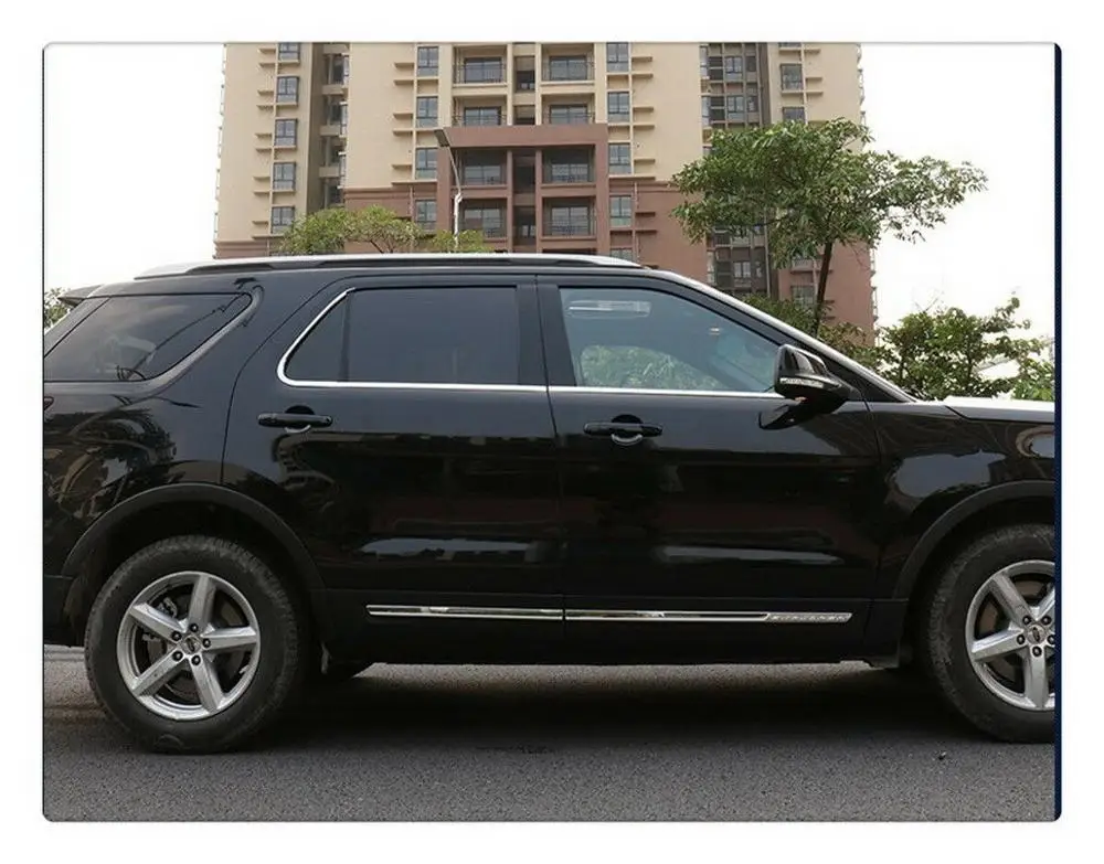 Нержавеющая сталь Нижняя оконная хромированная отделка Накладка для Ford Explorer
