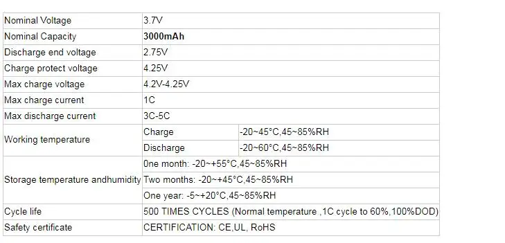 3 шт литий-ионный аккумулятор 3,7 v 3000mah 18650 оптом с разъемом проводов pcb