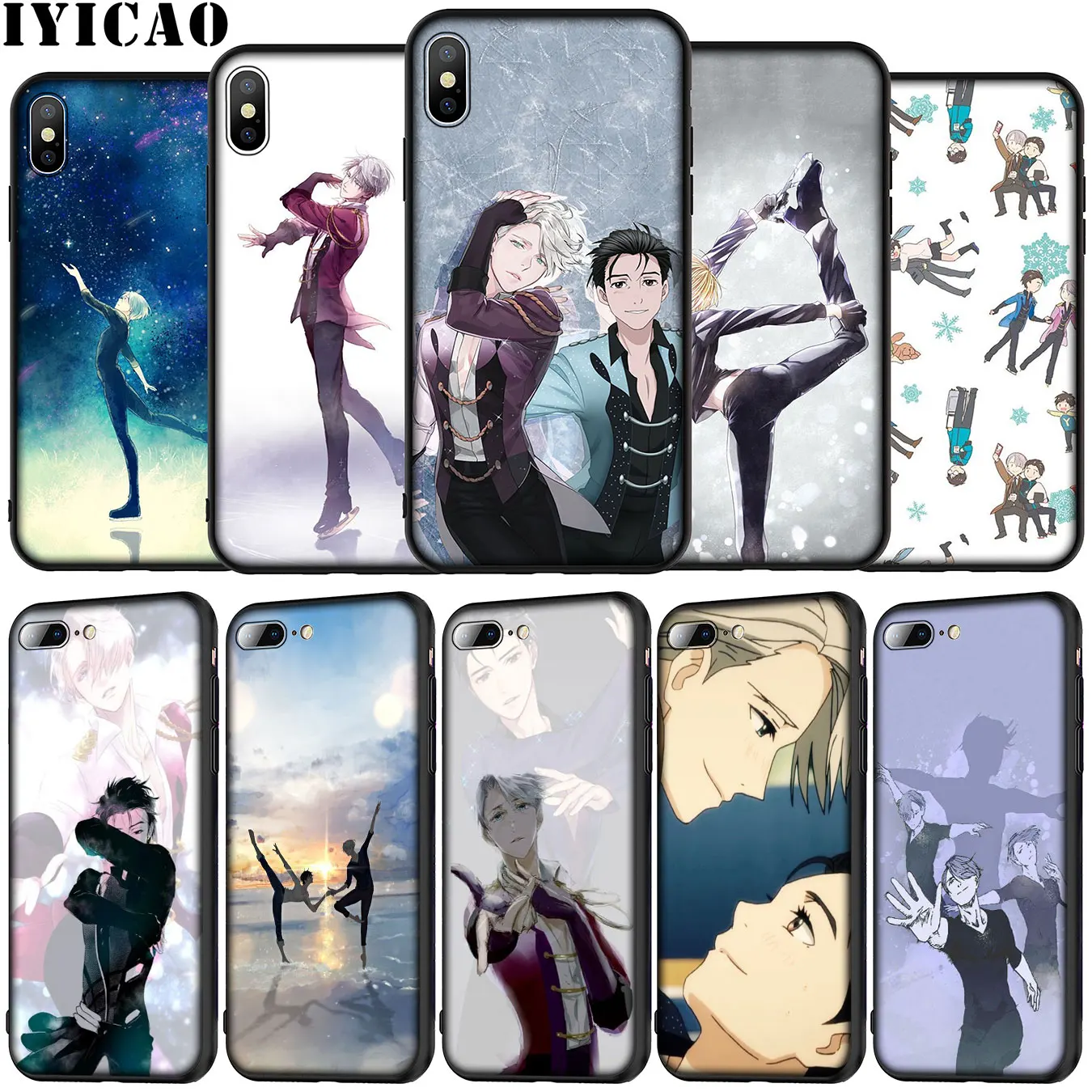 Чехол yuri on ice victuri из мягкого силикона для телефона iPhone 12 Mini XR X XS 11 Pro Max 5 5S SE 6 6S 7 8 Plus