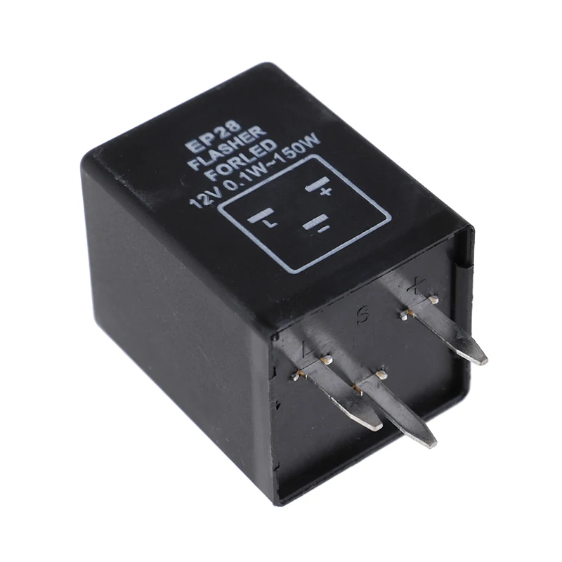 12V 3-Pin EP28 0.02A-20A 0,1 W-150 W электронный светодиодный регулируемый мигалка реле для поворота сигнальный светильник мигалка
