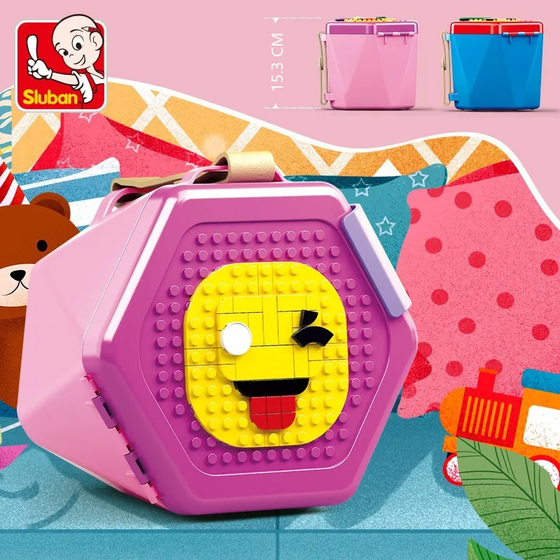 

Building Blocks Companion Box City DIY Designer Creative Bricks Bulk Sets Kits Friends Storage Box Educational Toys for Children