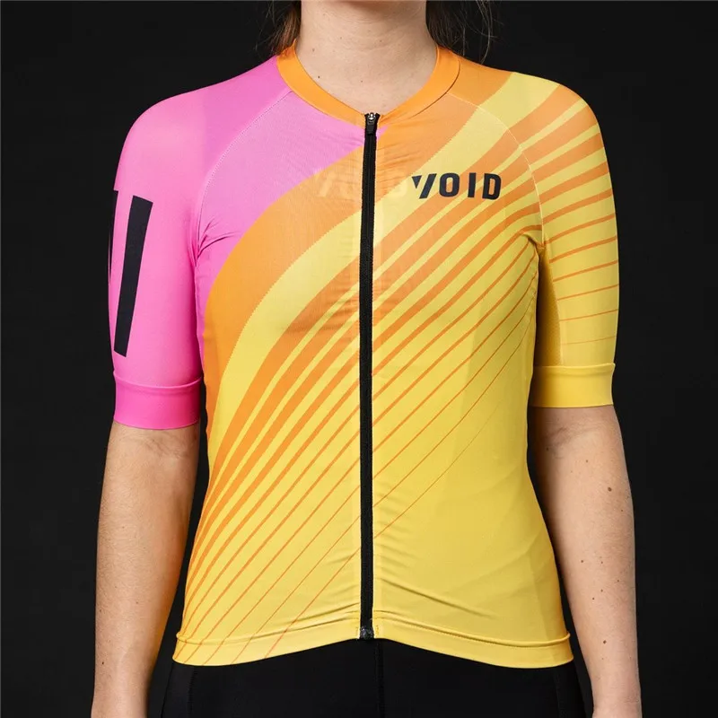Pro Велоспорт Джерси одежда для женщин VOID короткий рукав быстросохнущая MTB велосипед Велоспорт Топы Одежда Maillot Ciclismo