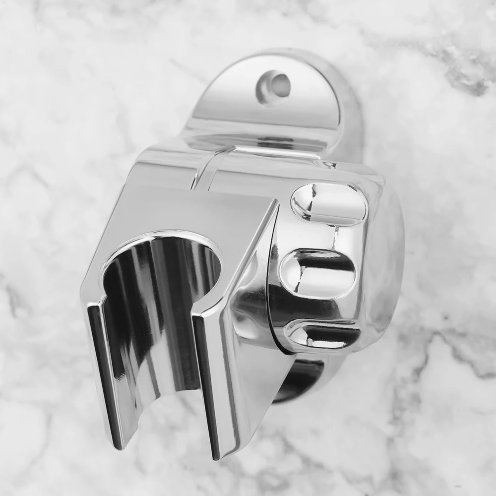 Soporte de pared para cabezal de ducha, Base de rociador de baño cromado ajustable, soporte giratorio de ferretería ABS de alta calidad