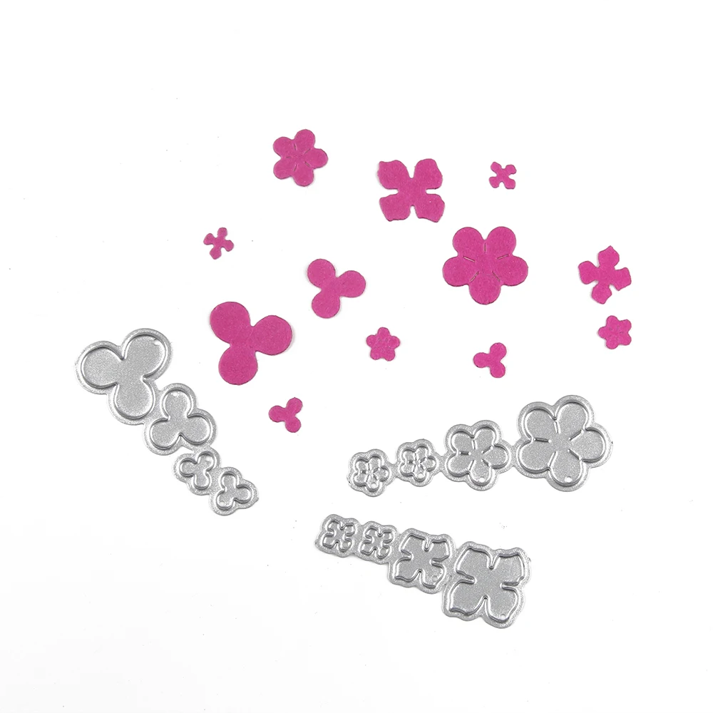 HamyHo-3pcs-Set-Petal-Flowers-Metal-Cutting-Dies-Stencils-Greetin oking-Paper-Photo