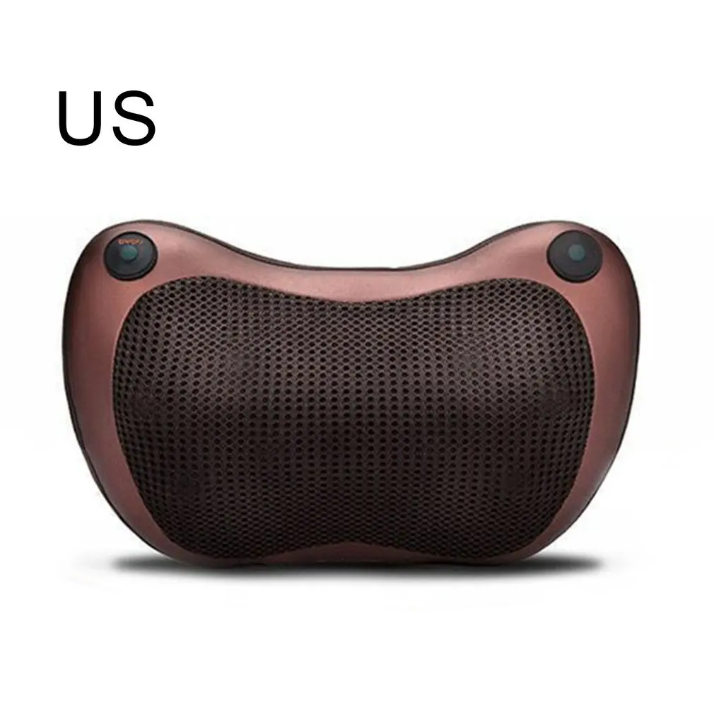 Shiatsu Electric Massage Pillow 4/6/8 Heads Infrared Heating Neck Massager Home Car Relaxation Machine for Waist Shoulder Leg | Дом и сад