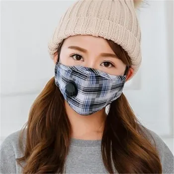 

Cotton Breathing Valve Mask for Men and Women Winter Warm Cold-Proof Dustproof Breathable Adult Mask PM2.5 Haze-Resistant Mask