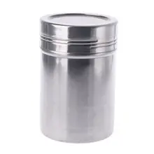 Магнитный из нержавеющей стали муки контейнер для приправы шоколадная сетка Шейкер Порошок просеиватель глазурь сахар соль земснаряд 72XF