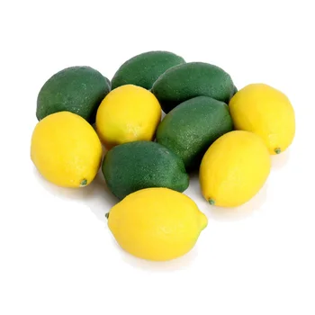 

10Pcs Limes Lemons Home Decorative Props Plastic Artificial/Fruit Imitation Fake