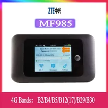 ZTE – Support de Hotspot Mobile débloqué, speed 2, MF985, AT&T, 4G, LTE, wi fi, 600Mbps, bandes B2/B4/B5/B12(17)/B29/B30