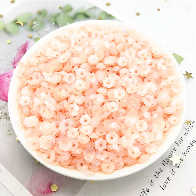 

3D Cup Plum Blossom Sequin 10mm Matte Pink Flower Sequins Lentejuelas Fittings for Needlework Craft Costume DIY Jewelery 200pcs
