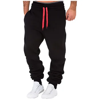 

2020 Men Ankle Banded Pants Men Splicing Home Overalls Casual Pocket Sport Work Casual Trouser Pants Штаны Мужские Штаны*3