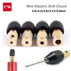 Mini mandrin de perçage à 3 mâchoires, 0.3 3.5mm, changement rapide, adaptateur de foret sans clé, 2.0/2.35/3.0/3.17/5.0mm, pince de support, outils de fixation 