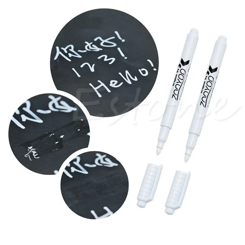 White Liquid Chalk Pen/Marker For Glass Windows Chalkboard Blackboard New
