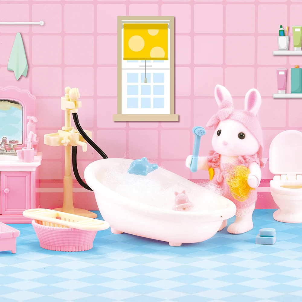 Forest Animal Family 1:12 Dolldhouse Furniture Mini Kitchen Bedroom Living Room DIY Dolls Accessories Girls Play House Toys Gift 4