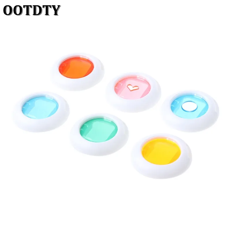 OOTDTY Instax Mini 8/8+/9/7 s/KT 6 шт Красочный фильтр объектива для Fuji мгновенной пленки камеры