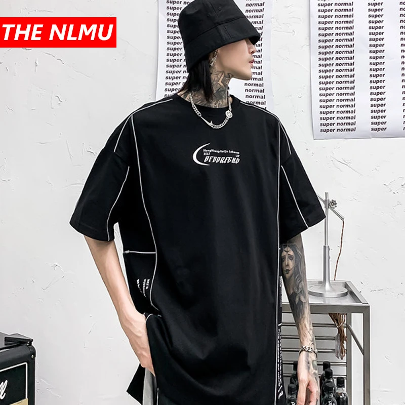 Mens Harajuku T-shirts Letter Print Short Sleeve T Shirt Hip Hop Streetwear 2020 Summer Men Casual T-Shirt Tops Tees Black WG796