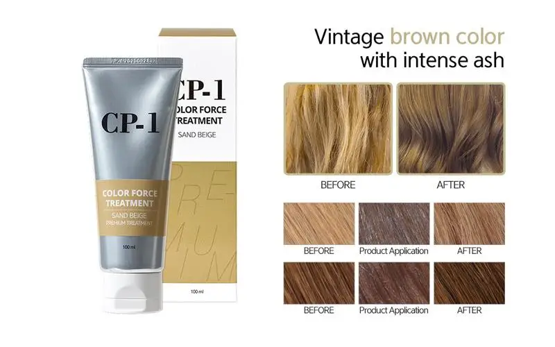 CP-1 color Force Treatment, 100 мл, крем для волос, краска для окрашивания, краска для укрепления, уход за волосами, Стайлинг волос, корейская косметика