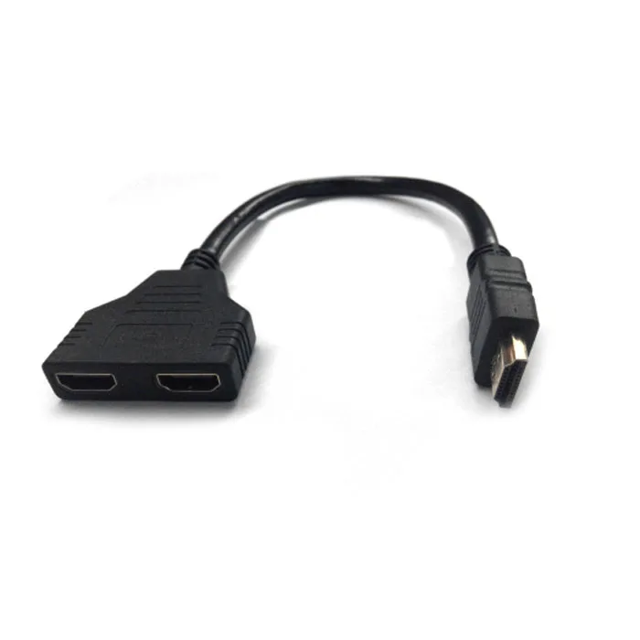 

HDMI Male To 2 HDMI Female 1 In 2 Out Splitter Cable Adapter Converter for HDTV DVD LCD Play Station3 480i 480p 720p 1080i