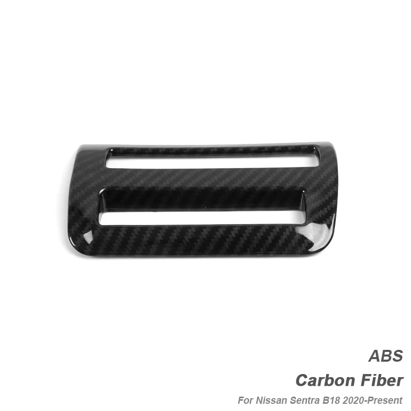 Carbon Black ABS ABS автомобильный Стайлинг, переключатель фар автомобиля, блестки, украшение интерьера, блестки для Nissan Sentra B18-настоящее время, автомобильные аксессуары - Название цвета: Carbon Black ABS