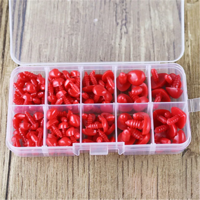 133Pcs Safety Nose Eyes Triangle Nose Plastic Eyes for Dolls Toys Crochet Bear Dolls Nose Eyes Amigurumi Making Accessories Toys — view 5
