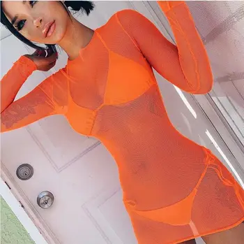 

One Piece Women Bathing Swimsuit Bikini Swimwear Wrap Pareo Cover Up Beach Sarong Dress See Through Summer Hot Beach Suit 2019