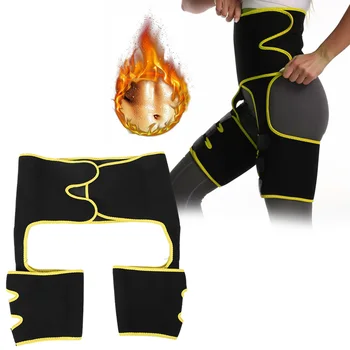 

3-In-1 Women Slimming Belt Fat Burning Abdomen Hips Leg Trainer Adjustable Workout Belt Body Shaper Weight Loss anti cellulite