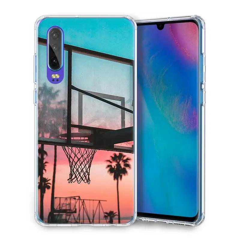 Мягкий чехол для Huawei P40 Pro + P20 P30 P10 P9 Lite P Smart Plus 2019 телефона баскетбольная