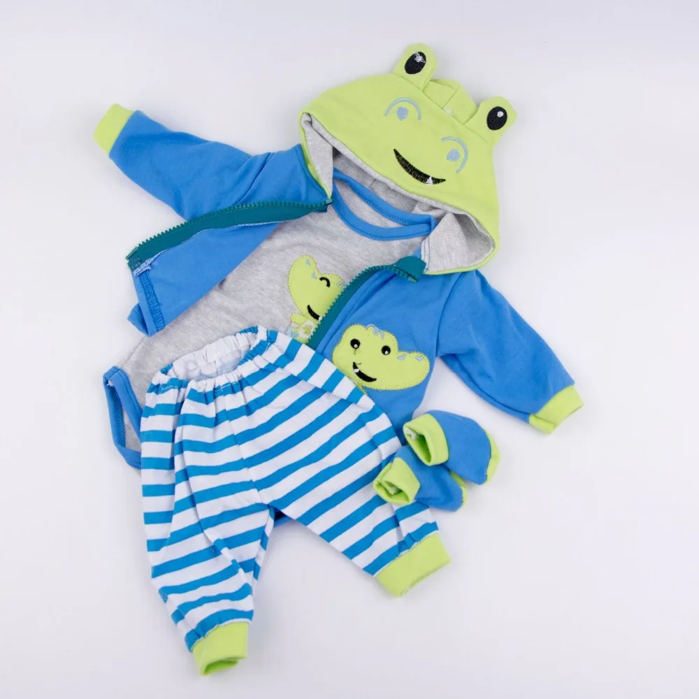 8 различных стилей, платье для куклы, подходит для 52-60 см, bebe reborn, силиконовая Одежда для куклы, высокое качество, подарок для детей