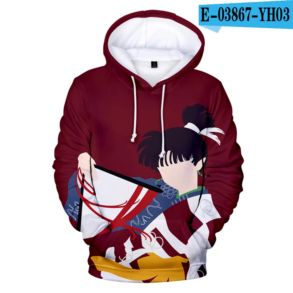 3D Лидер продаж Inuyasha Аниме-Толстовка Кофты для детей/Для мужчин/Осенне-зимняя Дамская обувь Harajuku Стиль Мода Мультфильм 3D Принт толстовки Inuyasha - Цвет: 3D