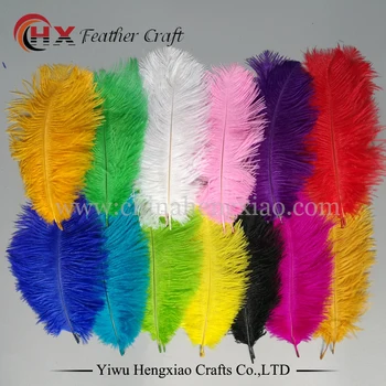 

10 PCS Dyed Elegant Ostrich Plumes 20-25CM Natural Feathers For DIY Handwork Wedding Party Home Decoration Accessories 12 Colors