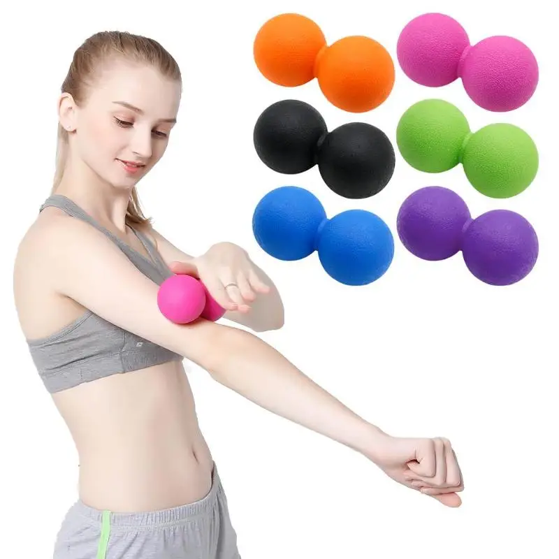 

Peanut Massage Ball Spiky Trigger Point Relief Muscle Pain High Density Fitness Yoga Exercise Body Relieve Stress Fascia Massage