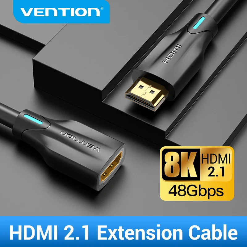 Удлинитель Vention HDMI 2 1 8K 48 Гбит/с штекер гнездо кабель для PS4 переключатель|Кабели
