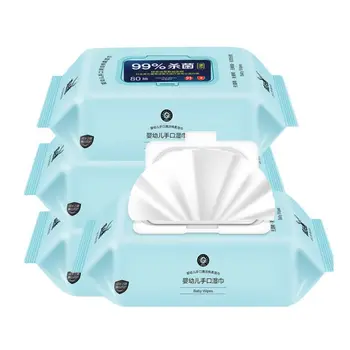 

1Bag(80pcs) Disposable Wet Wipes Leather Shoes Sandals Cleaning Tissue Portable New NewB