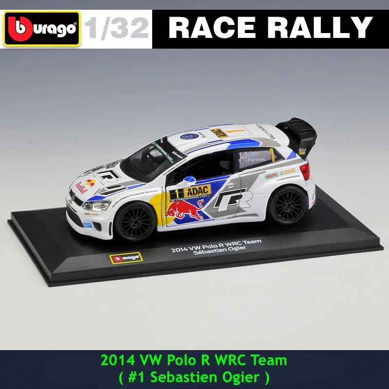 Bburago 1:32 VW Polo#1 DS WRC ралли гоночный сплав модель автомобиля коллекционные подарки