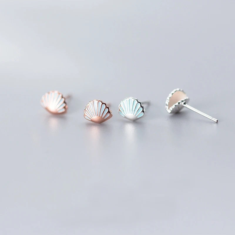Mloveacc 100% 925 Argento Sterlina In Oro Rosa Dei Monili Di Modo Carino Orecchini Borsette Orecchini A Forma Di Gioielli Per La Moda Delle Donne Del 