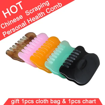 

Resin Beeswax Traditional Massage Tools Multicolour Guasha Scraping Comb Anti Hair Lose Massager Health care product