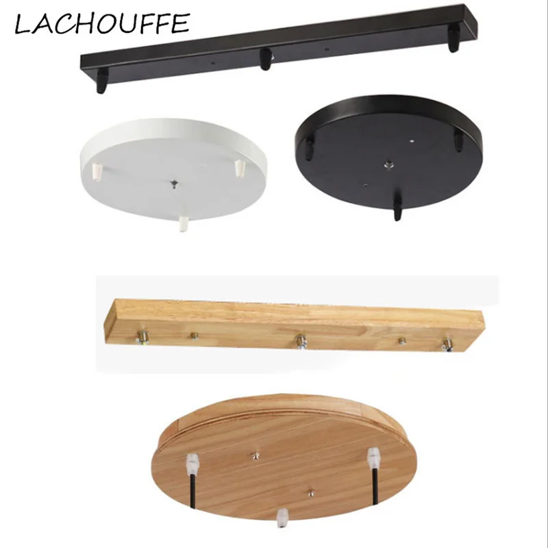 

Black/white Plate Multi Holes Chandeliers Light Fittings Rectangular Round Light Accessories Multi Size Ceiling Lamp Bases