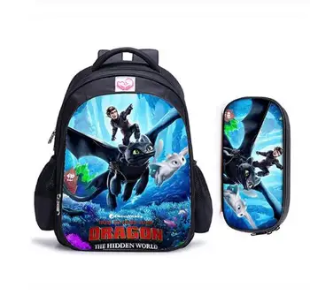 

16 Inch How to Train Your Dragon 3 Children School Bags Orthopedic Backpack Kids School Boys Girls Mochila Infantil Catoon Bags