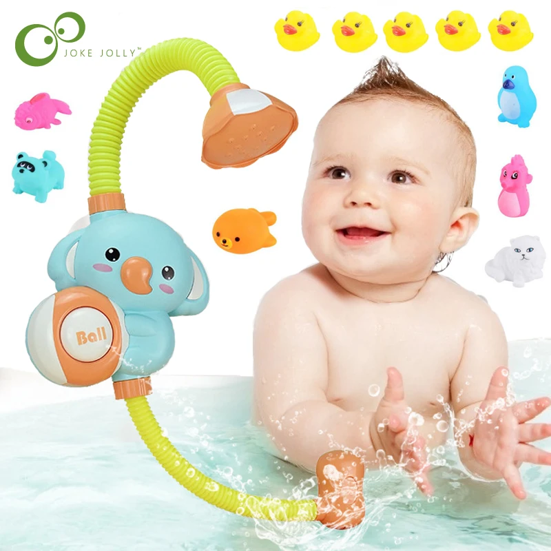Elephant Electric Shower Water Spary Alphanumeric Letter EVA Puzzle