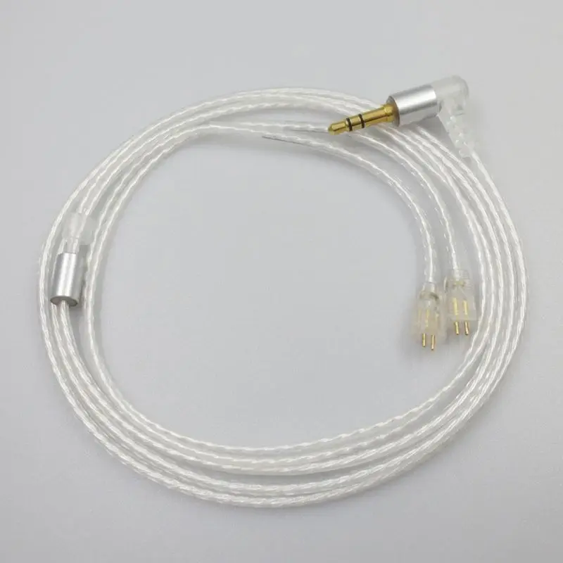 1 2m Silver Plated AUdio Cable Headphone Cord for UE TF10 TF15 5PRO SF3 5EB Kit