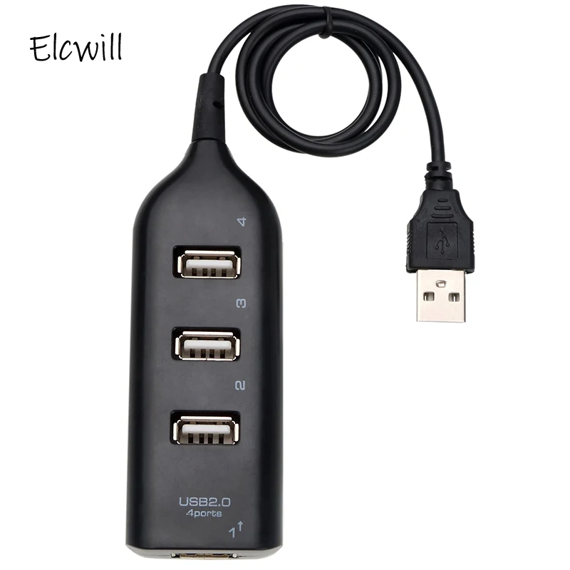 USB HUB 4-Port USB Splitter Multi Hub Expansion Panel Adapter For PC Computer Desktop Laptop Accessories Black/White