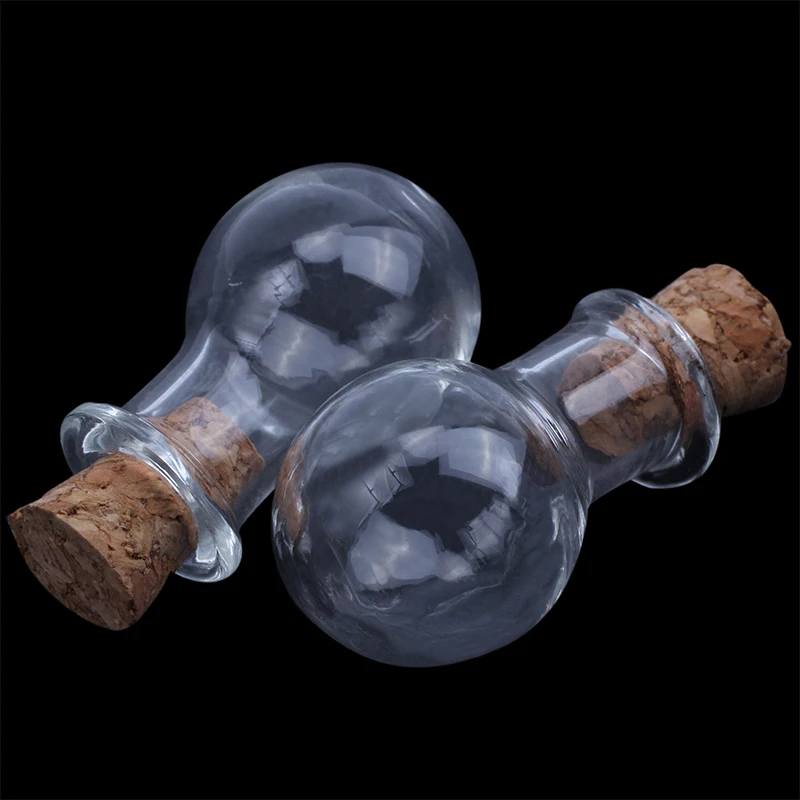 Стеклянные Мини-флаконы баночки с пробкой желаю Примечание Крафтовая бутылка Упаковка из 10 в форме лампочки Clear