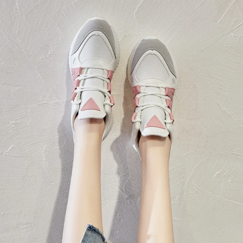 

Autumn And Winter New Style Breathable Mesh Athletic Shoes INS Student Korean-style Versatile Thick Bottomed Online Celebrity Ce